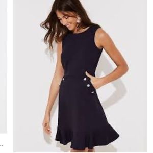 Loft Flounce Dress Sz 4